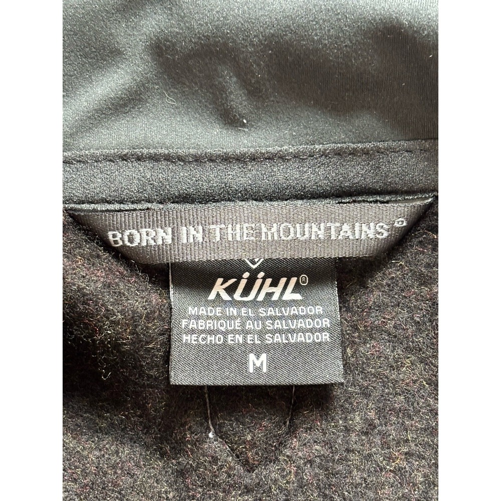 Kuhl Mens Interceptr Vest Sz M Black Fleece Full Zip Outdoor Hiking Gorp Layer - Picture 2 of 9